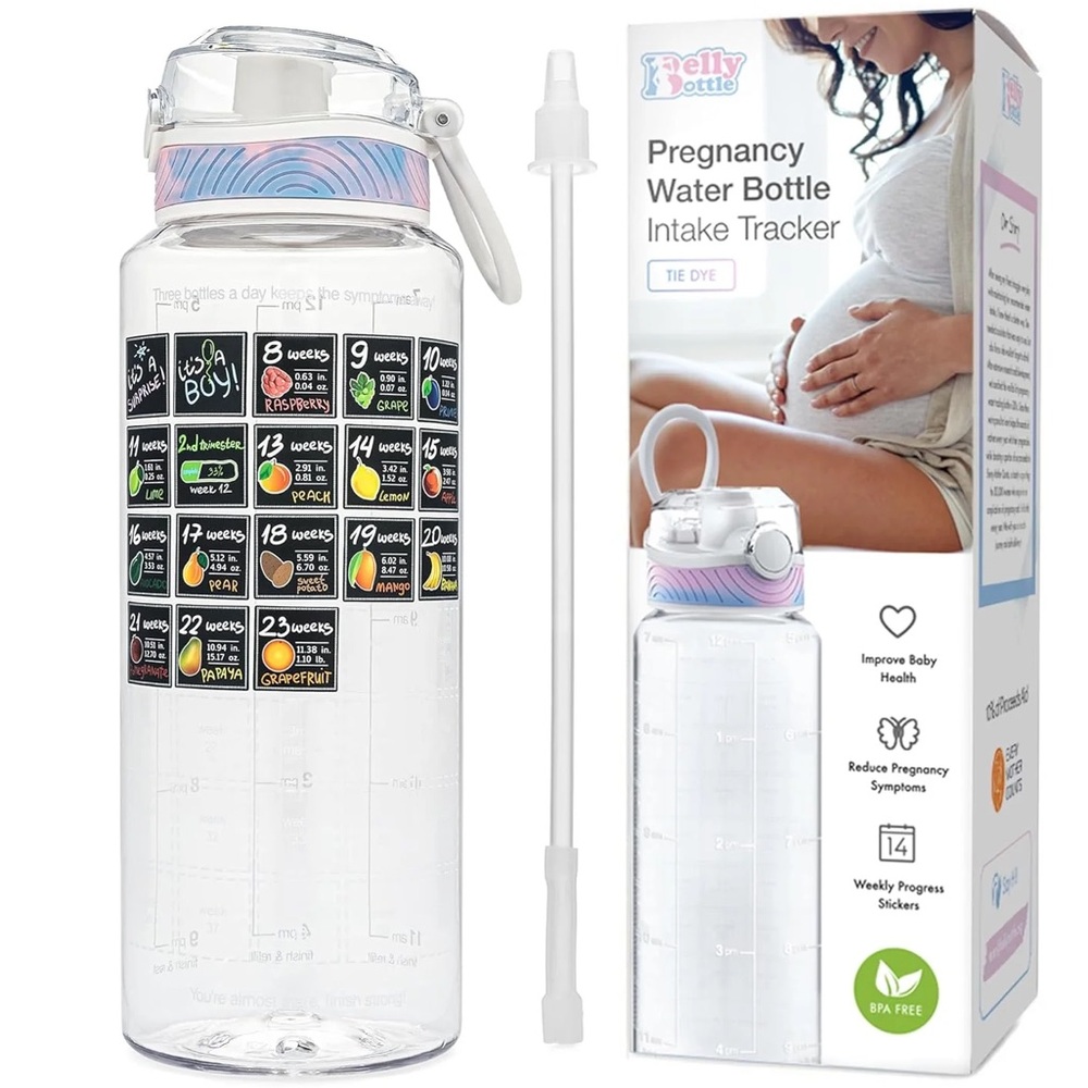 Belly Bottle Pregnancy Water Bottle with Intake Tracker (NWB)